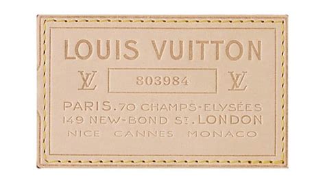 louis vuitton label outside bag